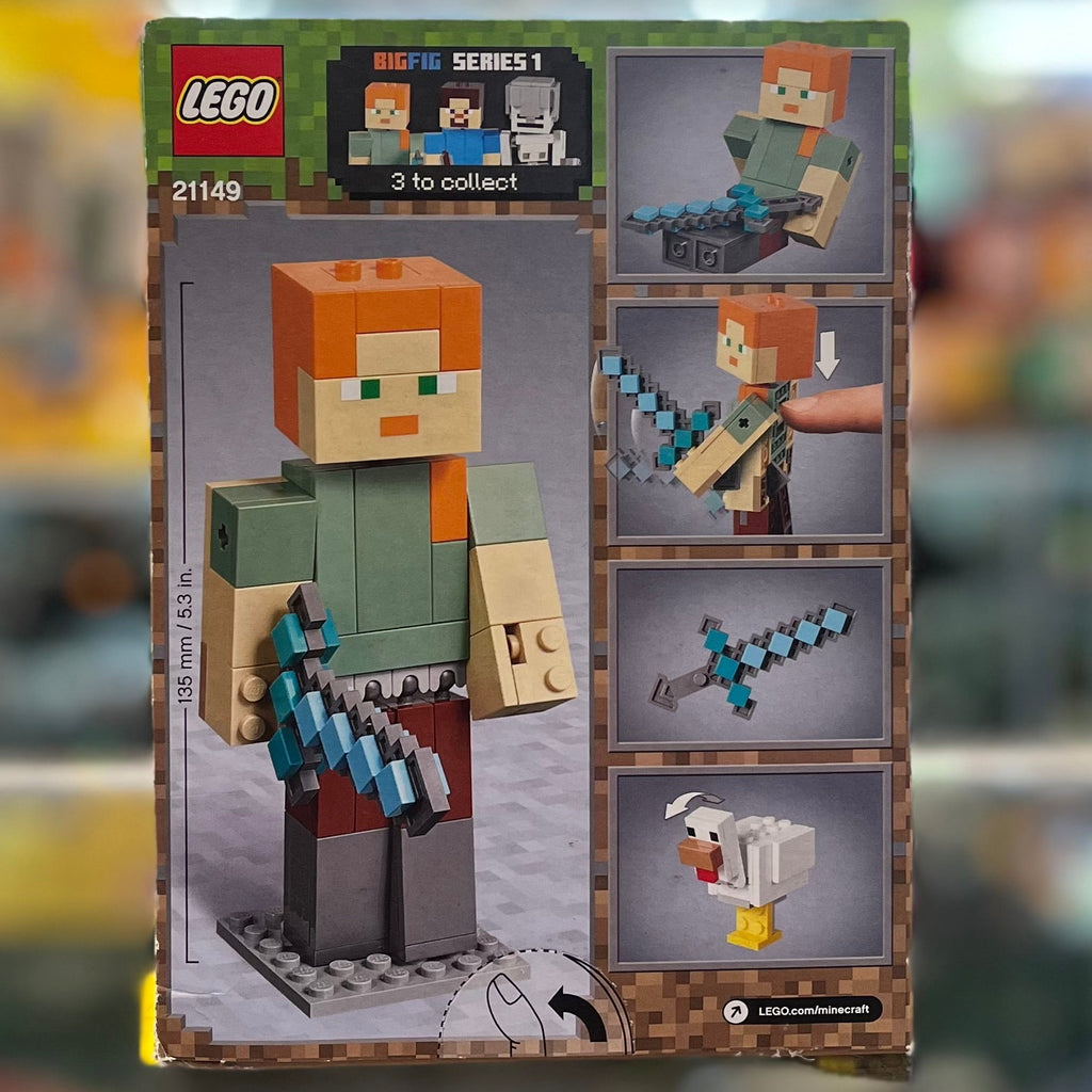 Minecraft Alex BigFig with Chicken, 21149 - LEGO® Minecraft Set