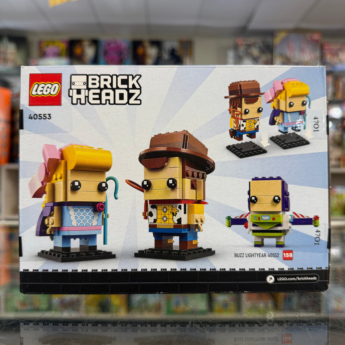 Woody and Bo Peep, 40553 LEGO® Disney BrickHeadz Toy Story Set
