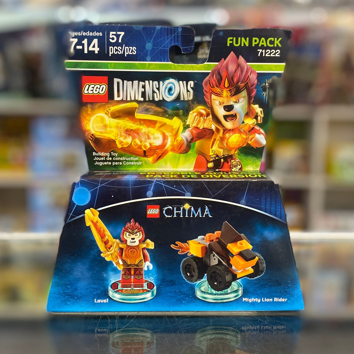 Fun Pack - Legends of Chima (Laval and Mighty Lion Rider), 71222